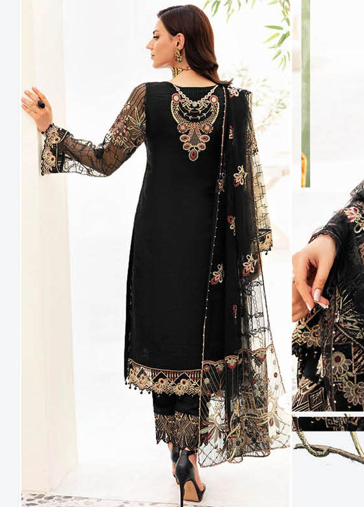 Minhal by Ramsha Embroidered  Suits Unstitched 3 Piece RSH23-M9 M-906 - Formal Collection