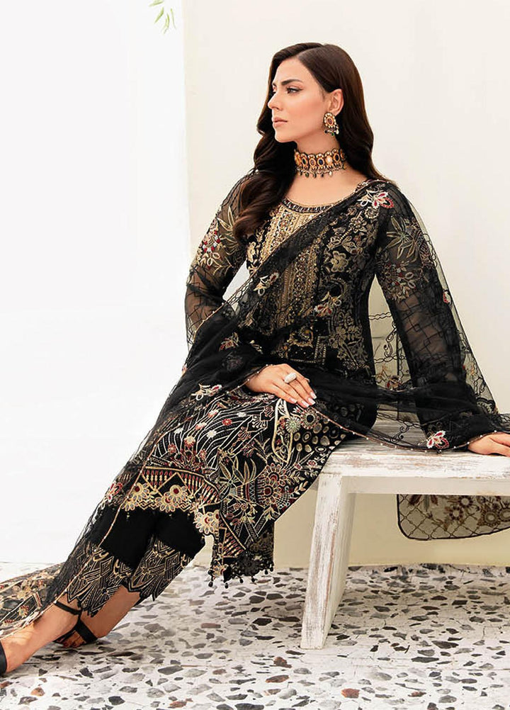 Minhal by Ramsha Embroidered  Suits Unstitched 3 Piece RSH23-M9 M-906 - Formal Collection