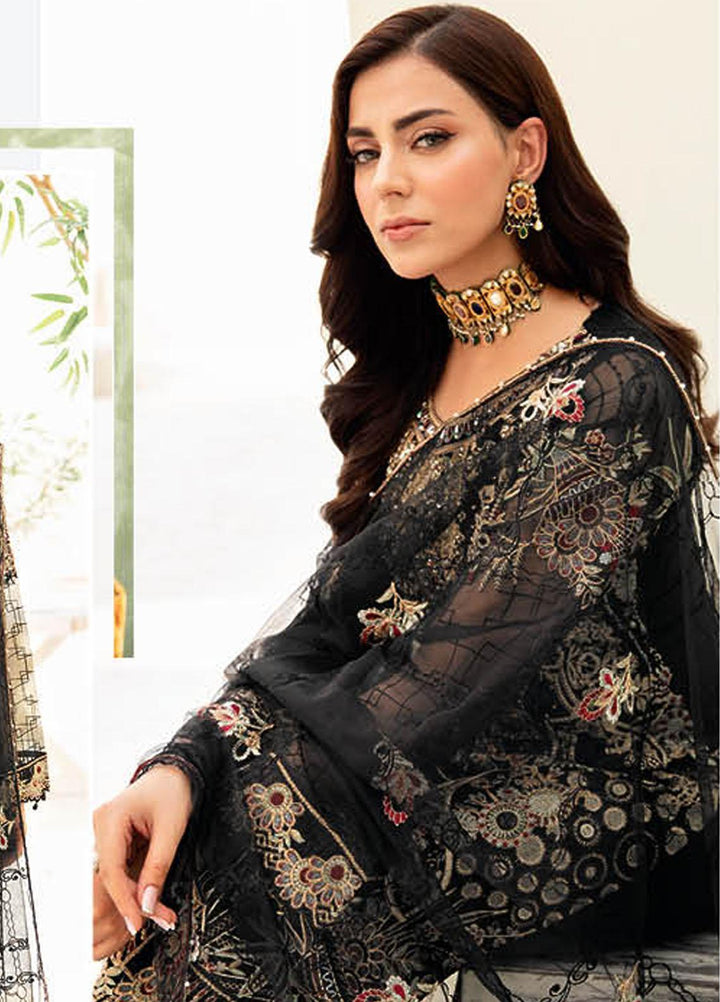 Minhal by Ramsha Embroidered  Suits Unstitched 3 Piece RSH23-M9 M-906 - Formal Collection
