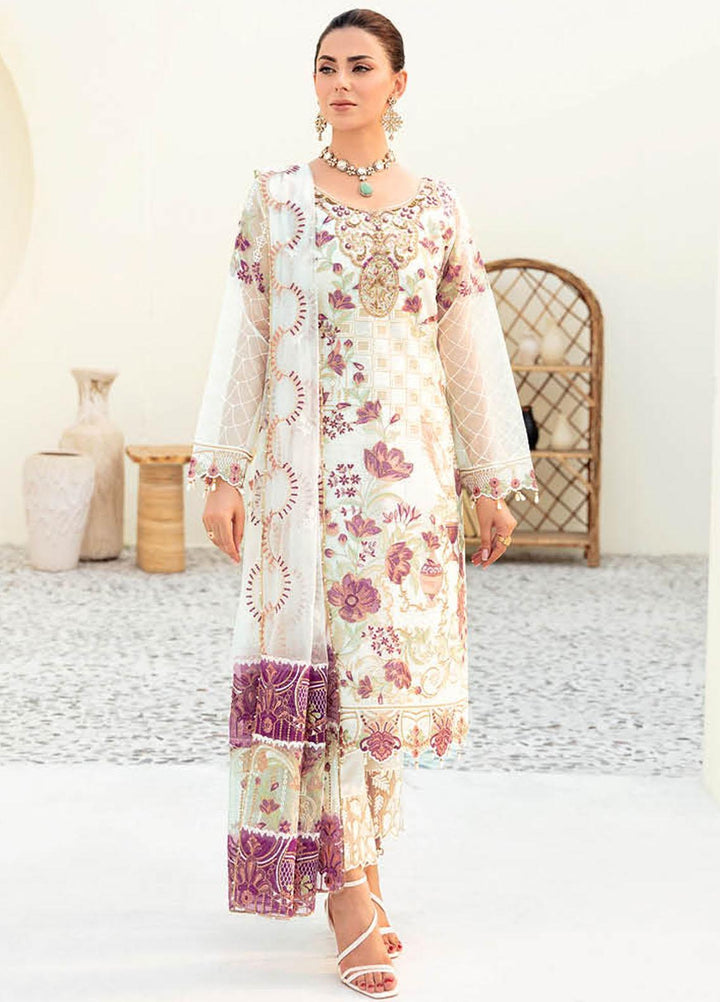 Minhal by Ramsha Embroidered  Suits Unstitched 3 Piece RSH23-M9 M-907 - Formal Collection