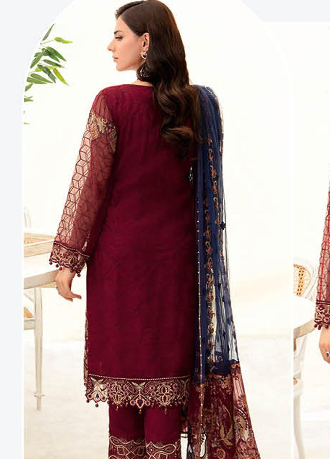 Minhal by Ramsha Embroidered  Suits Unstitched 3 Piece RSH23-M9 M-908 - Formal Collection