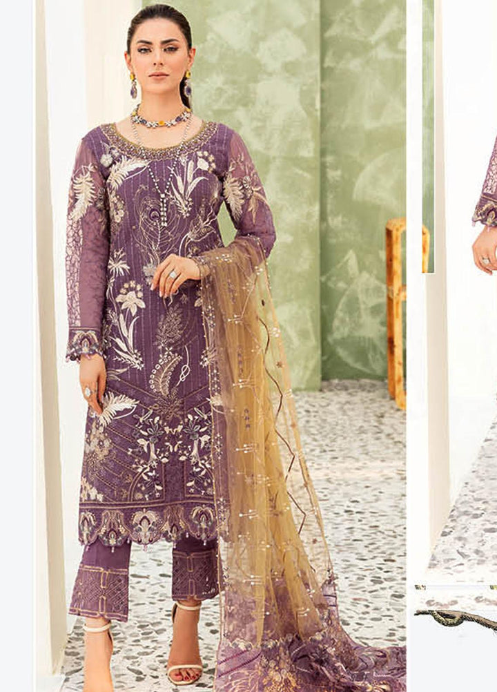 Minhal by Ramsha Embroidered  Suits Unstitched 3 Piece RSH23-M9 M-910 - Formal Collection