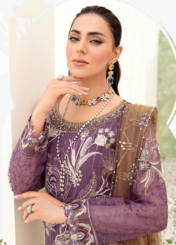 Minhal by Ramsha Embroidered  Suits Unstitched 3 Piece RSH23-M9 M-910 - Formal Collection