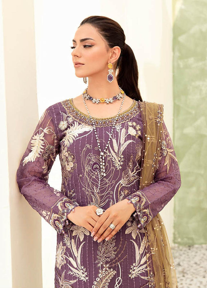 Minhal by Ramsha Embroidered  Suits Unstitched 3 Piece RSH23-M9 M-910 - Formal Collection