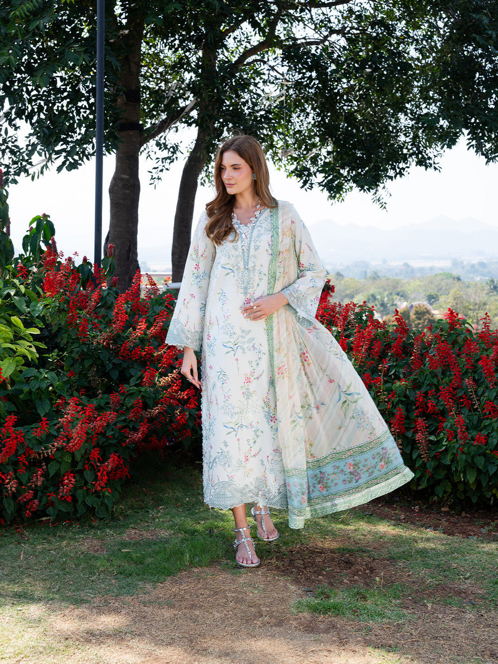 The Scent Of Summers by Yards Unstitched Embroidered Lawn 3 Piece Suit Minted Daydream Casual Collection