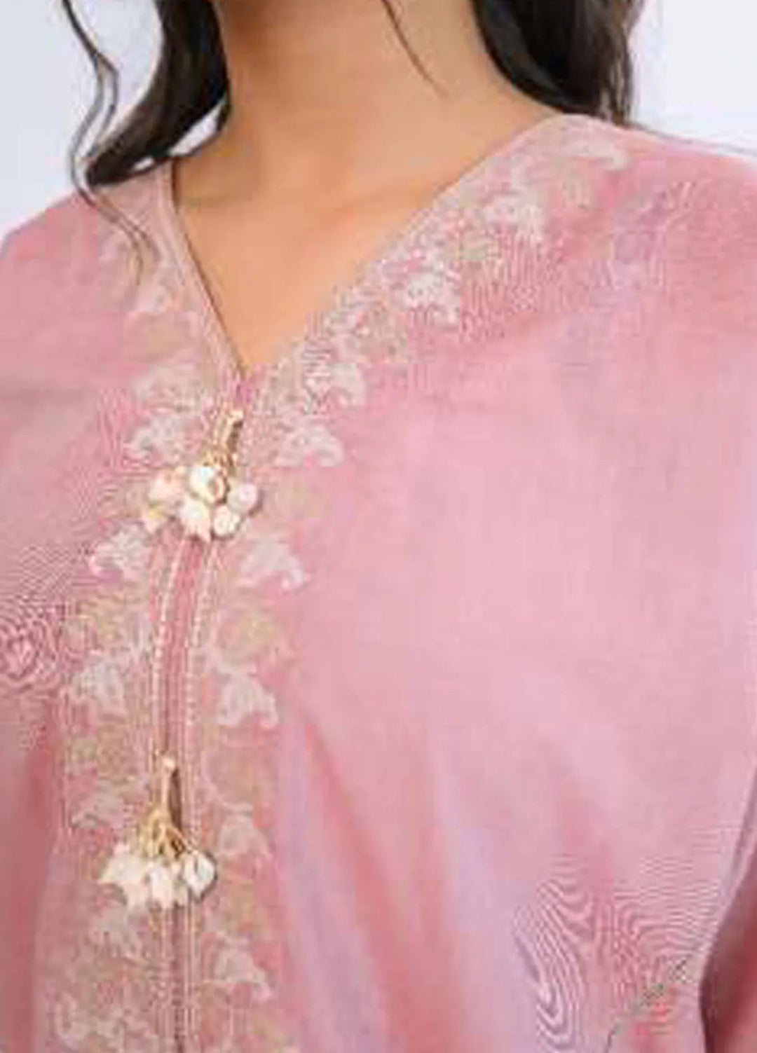 Miorah by Ayla Pret Embroidered Chambrey 2 Piece Suit Seher