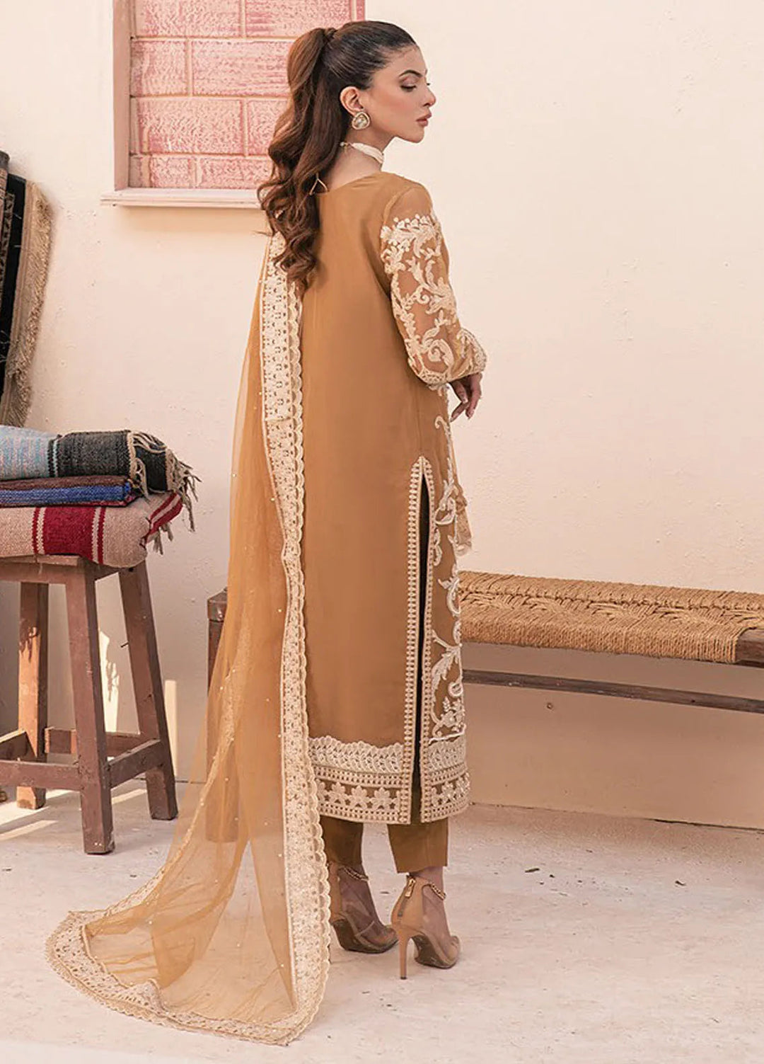 Miorah By House Of Nawab Embroidered Suit Unstitched 3 Piece HON24M D-1 Irfa B - Festive Collection