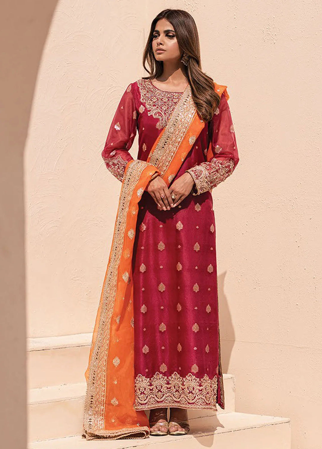 Miorah By House Of Nawab Embroidered Suit Unstitched 3 Piece HON24M D-2 Tanya B - Festive Collection