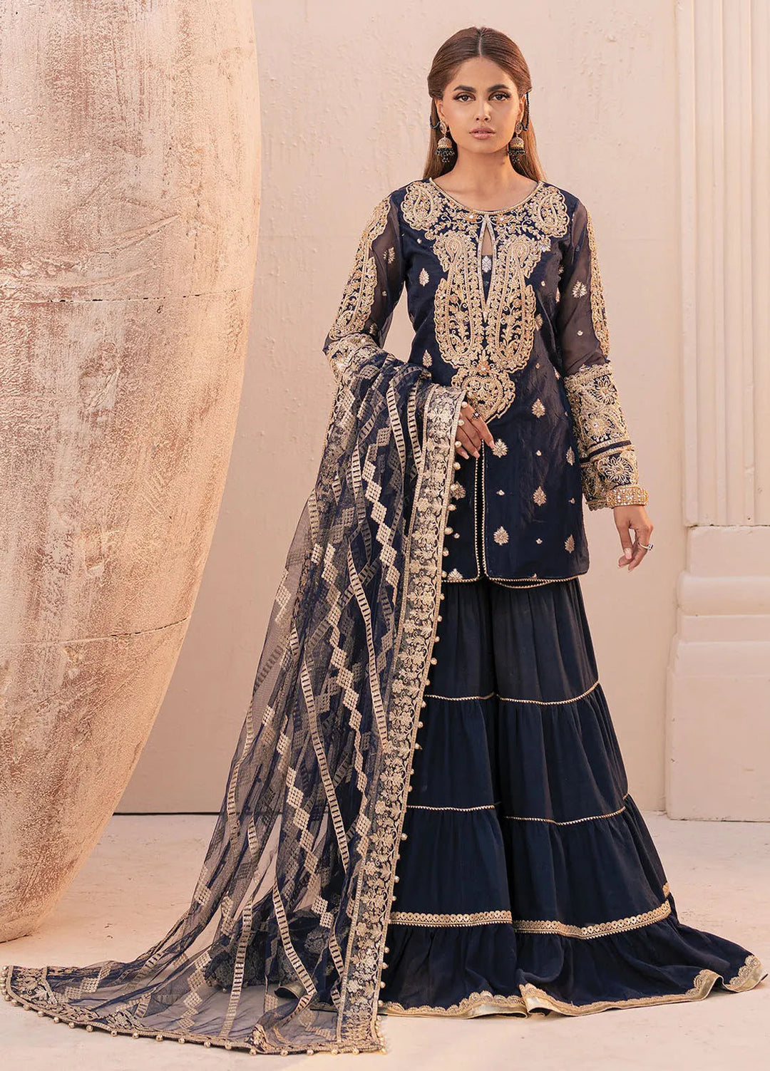 Miorah By House Of Nawab Embroidered Suit Unstitched 3 Piece HON24M D-3 Iramma A - Festive Collection