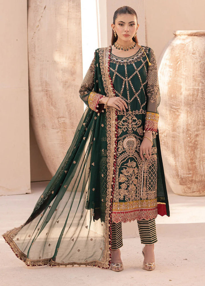 Miorah By House Of Nawab Embroidered Suit Unstitched 3 Piece HON24M D-6 Zidhar A - Festive Collection