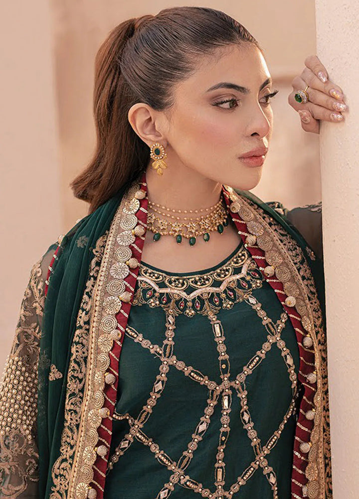 Miorah By House Of Nawab Embroidered Suit Unstitched 3 Piece HON24M D-6 Zidhar A - Festive Collection