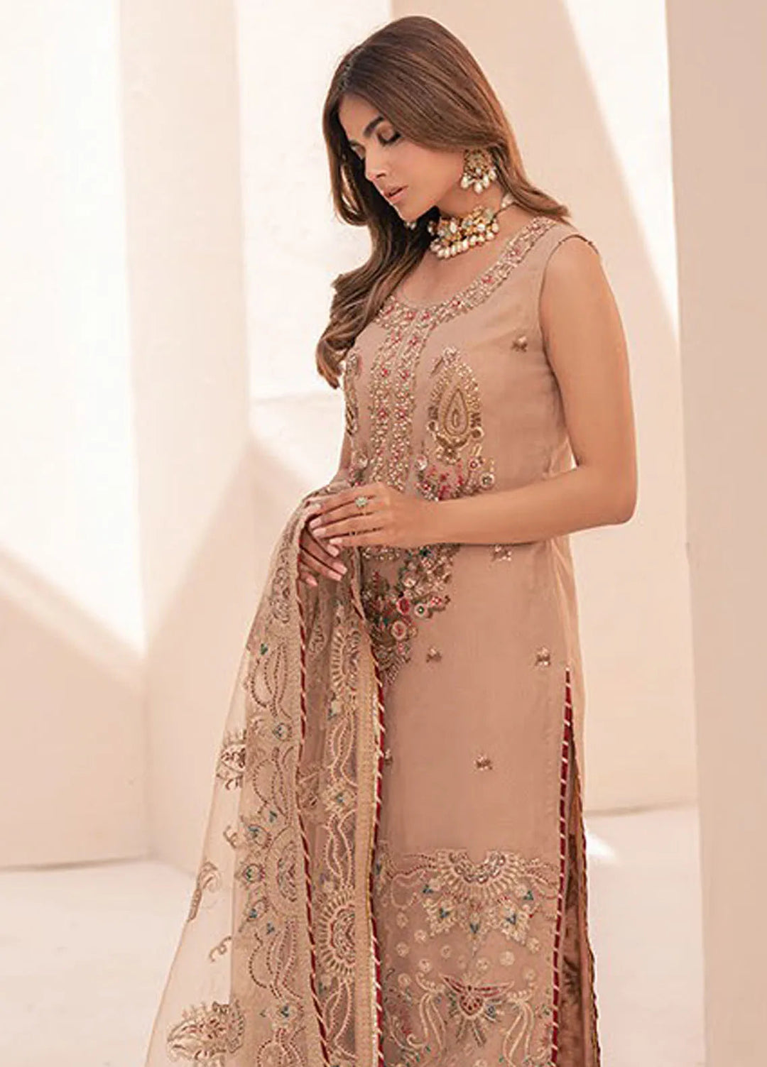 Miorah By House Of Nawab Embroidered Suit Unstitched 3 Piece HON24M D-7 Binah B - Festive Collection