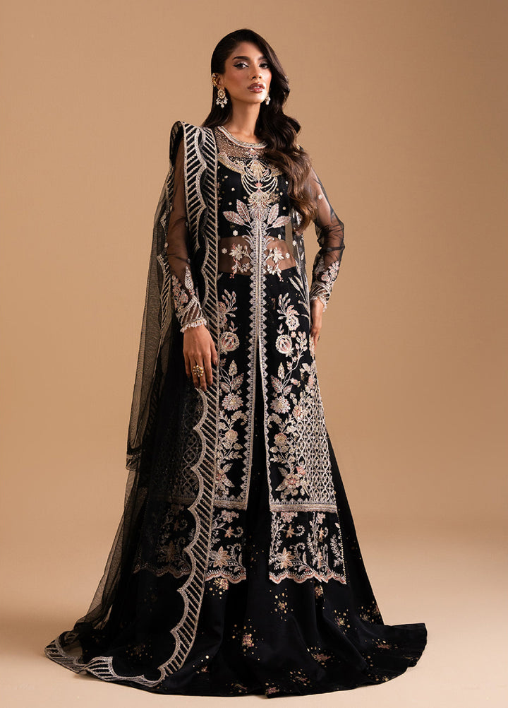 Afsanay by Zariya Luxury Embroidered Unstitched Chiffon 3 Piece Suits ZRY25LF D1 ZB50030 - Festive Collection