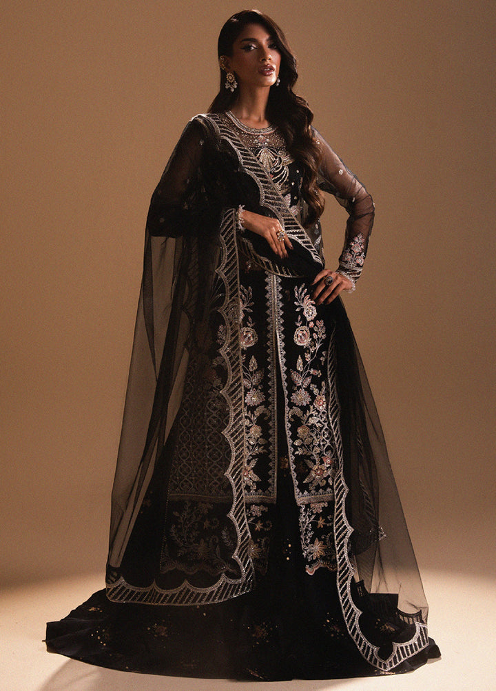 Afsanay by Zariya Luxury Embroidered Unstitched Chiffon 3 Piece Suits ZRY25LF D1 ZB50030 - Festive Collection