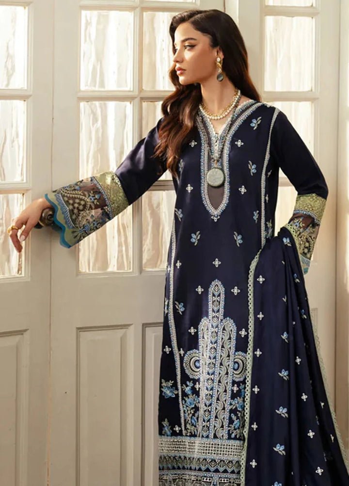 Miraal By Aabyaan Embroidered Chikankari Suit Unstitched 3 Piece ABY24M AV-03 Siran - Winter Collection