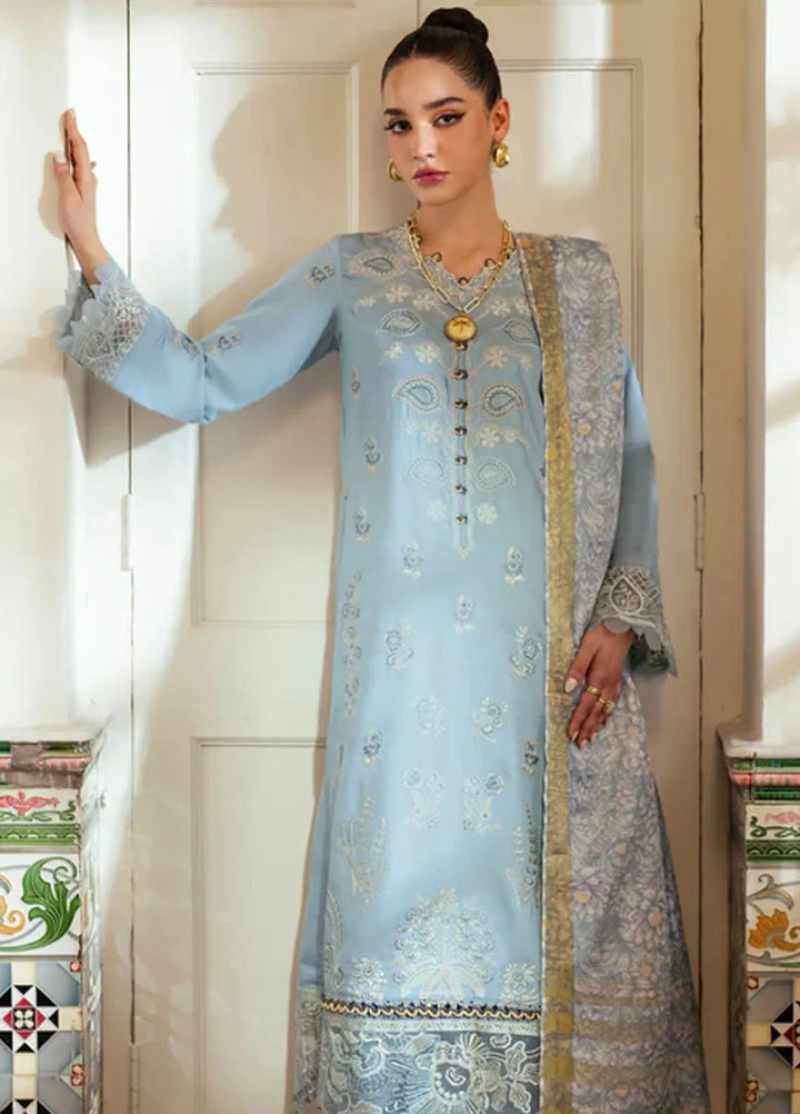Miraal By Aabyaan Embroidered Chikankari Suit Unstitched 3 Piece ABY24M AV-04 Maleen - Winter Collection