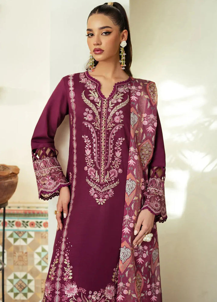 Miraal By Aabyaan Embroidered Chikankari Suit Unstitched 3 Piece ABY24M AV-05 Besma - Winter Collection