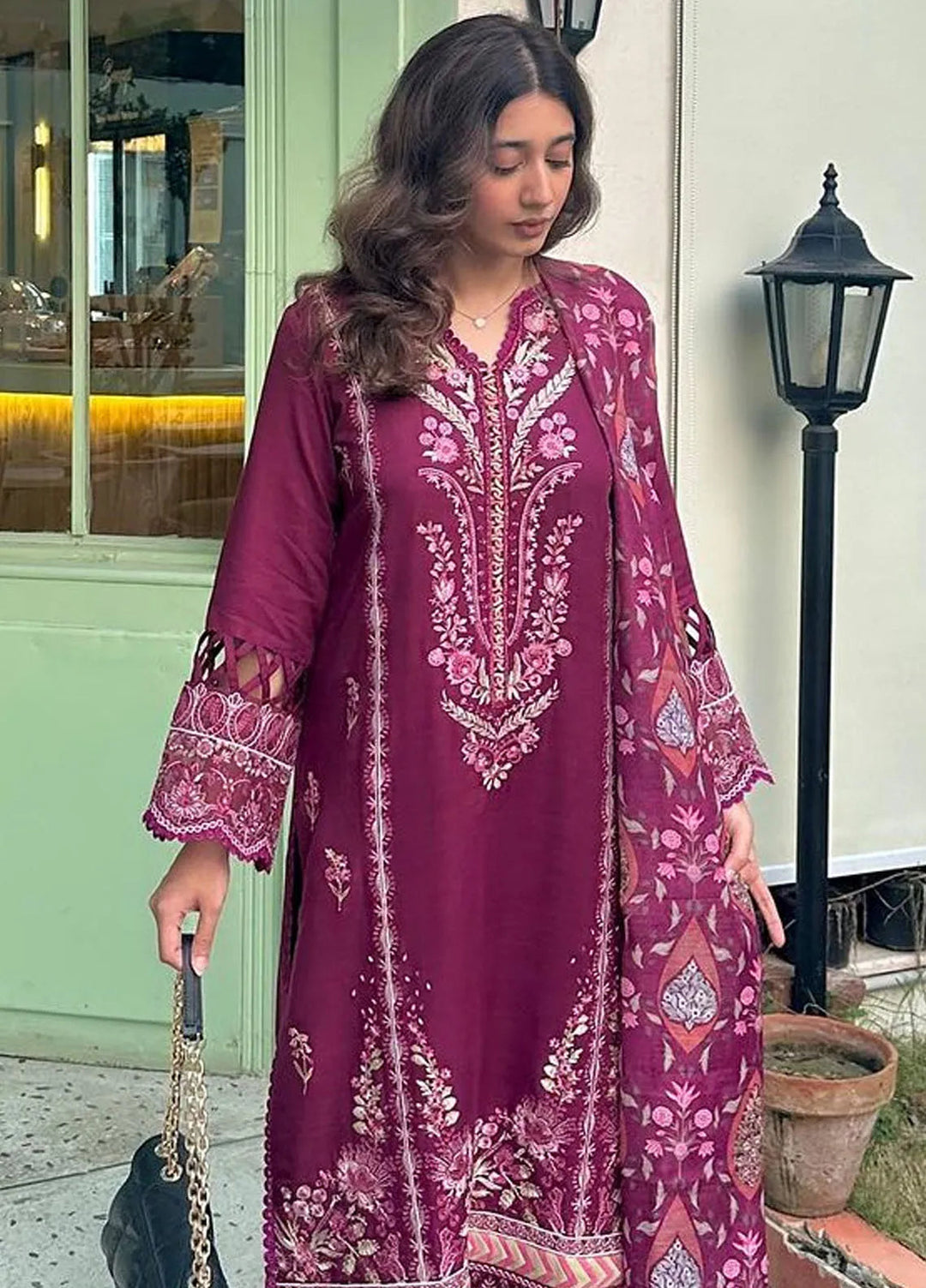 Miraal By Aabyaan Embroidered Chikankari Suit Unstitched 3 Piece ABY24M AV-05 Besma - Winter Collection