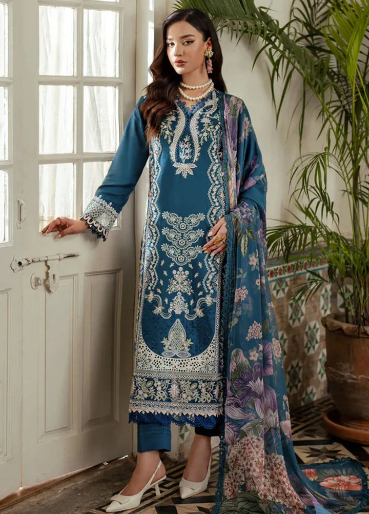 Miraal By Aabyaan Embroidered Chikankari Suit Unstitched 3 Piece ABY24M AV-06 Ruya - Winter Collection