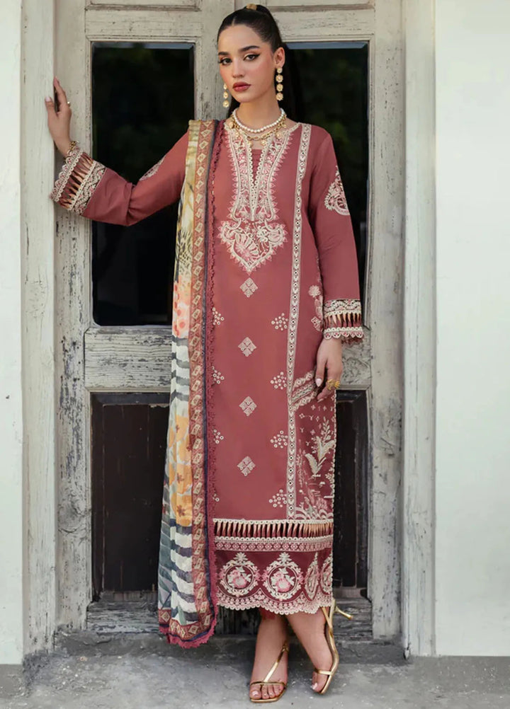 Miraal By Aabyaan Embroidered Chikankari Suit Unstitched 3 Piece ABY24M AV-07 Veeda - Winter Collection