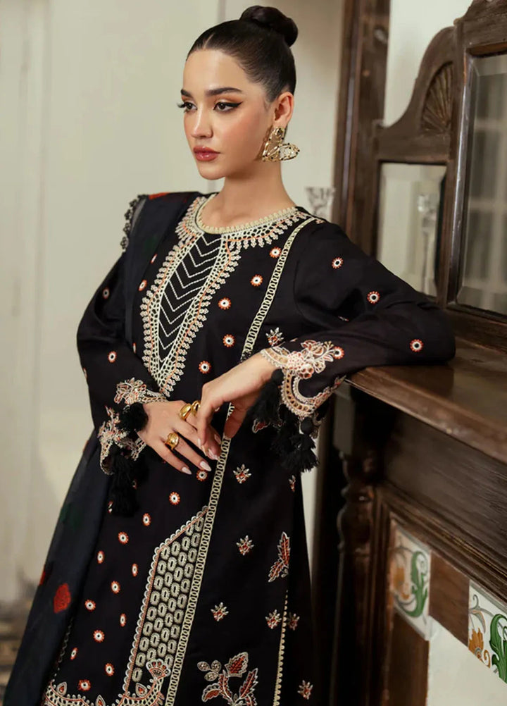 Miraal By Aabyaan Embroidered Chikankari Suit Unstitched 3 Piece ABY24M AV-09 Fatin - Winter Collection