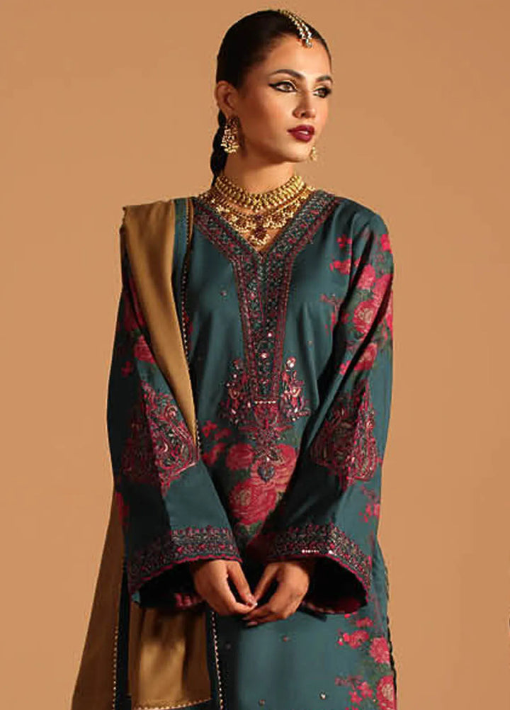 Miraas by Charizma Embroidered Viscose Suit Unstitched 3 Piece CMW4-01 - Winter Collection