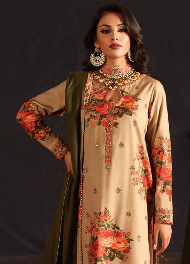 Miraas by Charizma Embroidered Viscose Suit Unstitched 3 Piece CMW4-02 - Winter Collection