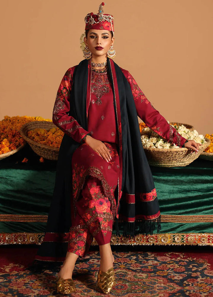 Miraas by Charizma Embroidered Viscose Suit Unstitched 3 Piece CMW4-03 - Winter Collection