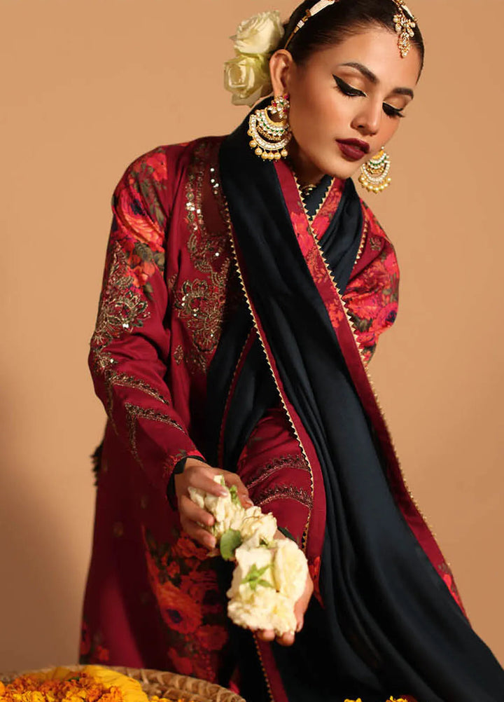 Miraas by Charizma Embroidered Viscose Suit Unstitched 3 Piece CMW4-03 - Winter Collection