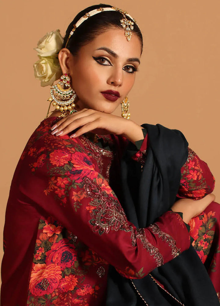 Miraas by Charizma Embroidered Viscose Suit Unstitched 3 Piece CMW4-03 - Winter Collection