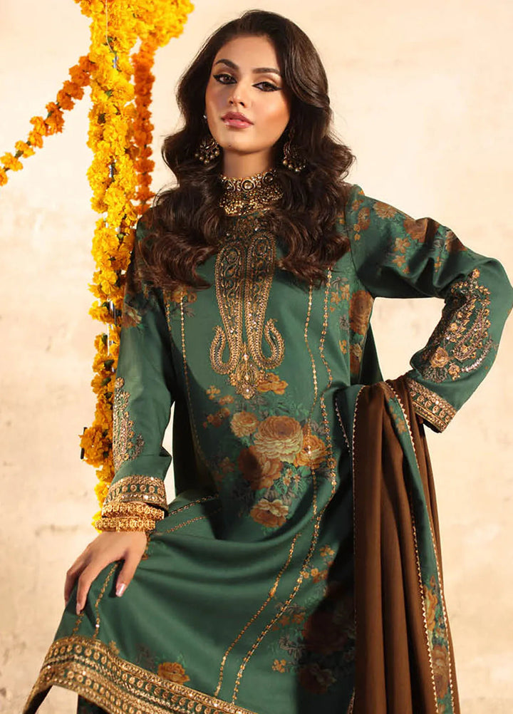 Miraas by Charizma Embroidered Viscose Suit Unstitched 3 Piece CMW4-04 - Winter Collection