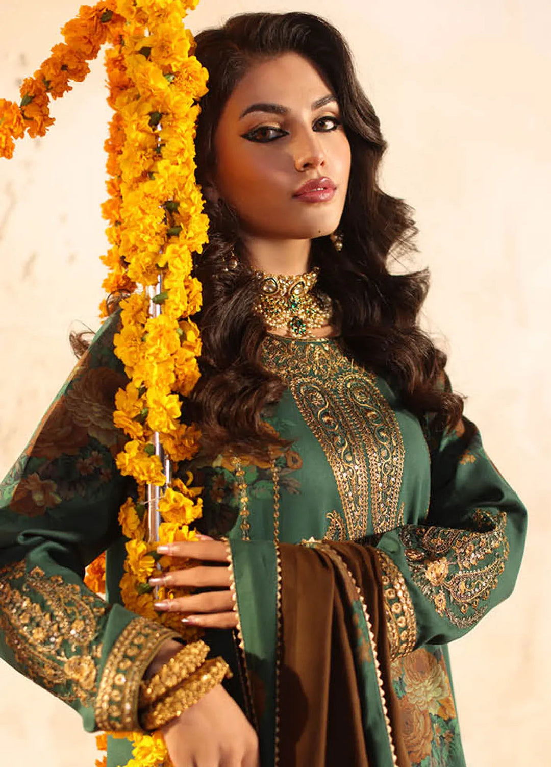 Miraas by Charizma Embroidered Viscose Suit Unstitched 3 Piece CMW4-04 - Winter Collection