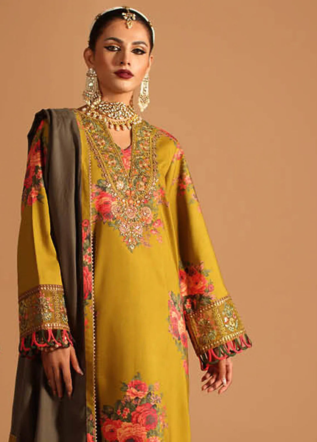 Miraas by Charizma Embroidered Viscose Suit Unstitched 3 Piece CMW4-05 - Winter Collection