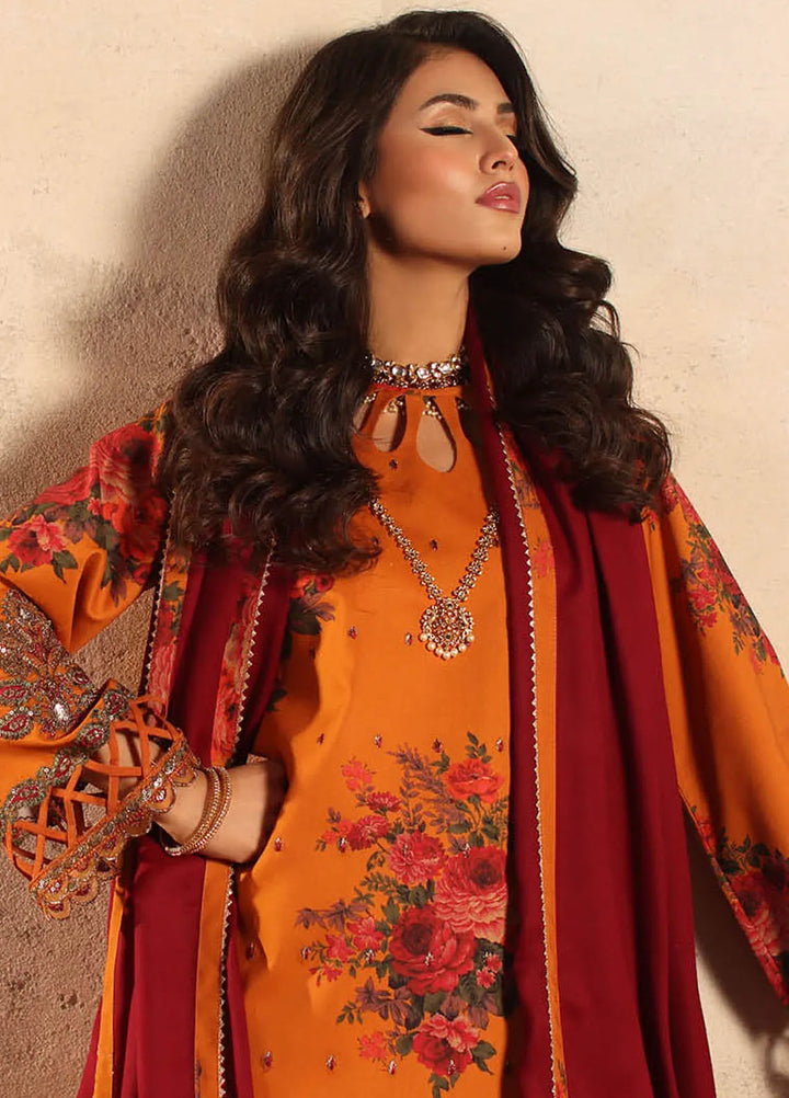 Miraas by Charizma Embroidered Viscose Suit Unstitched 3 Piece CMW4-07 - Winter Collection