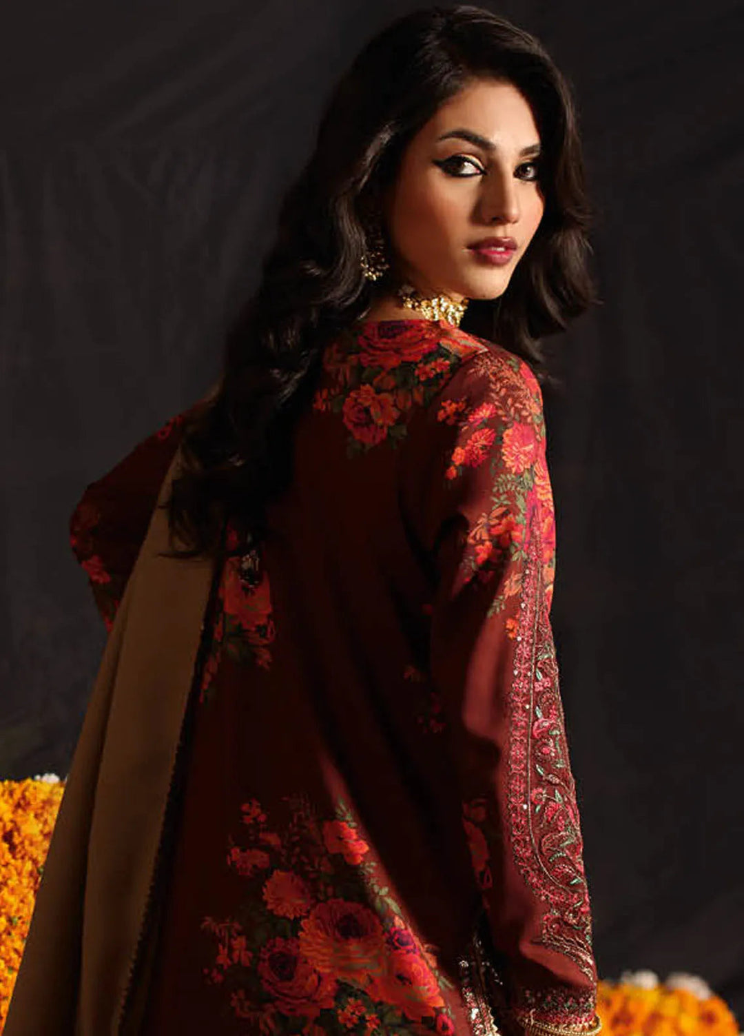Miraas by Charizma Embroidered Viscose Suit Unstitched 3 Piece CMW4-08 - Winter Collection