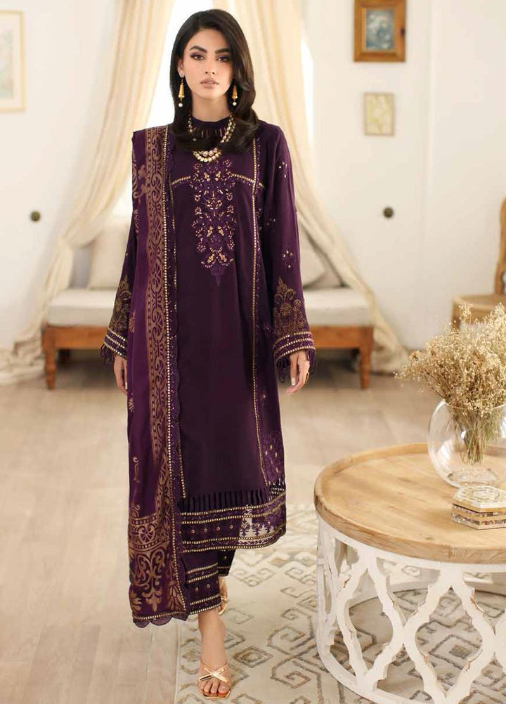 Miraas By Charizma Embroidered Staple Suits Unstitched 3 Piece CRZ23MS CM3-01 - Winter Collection