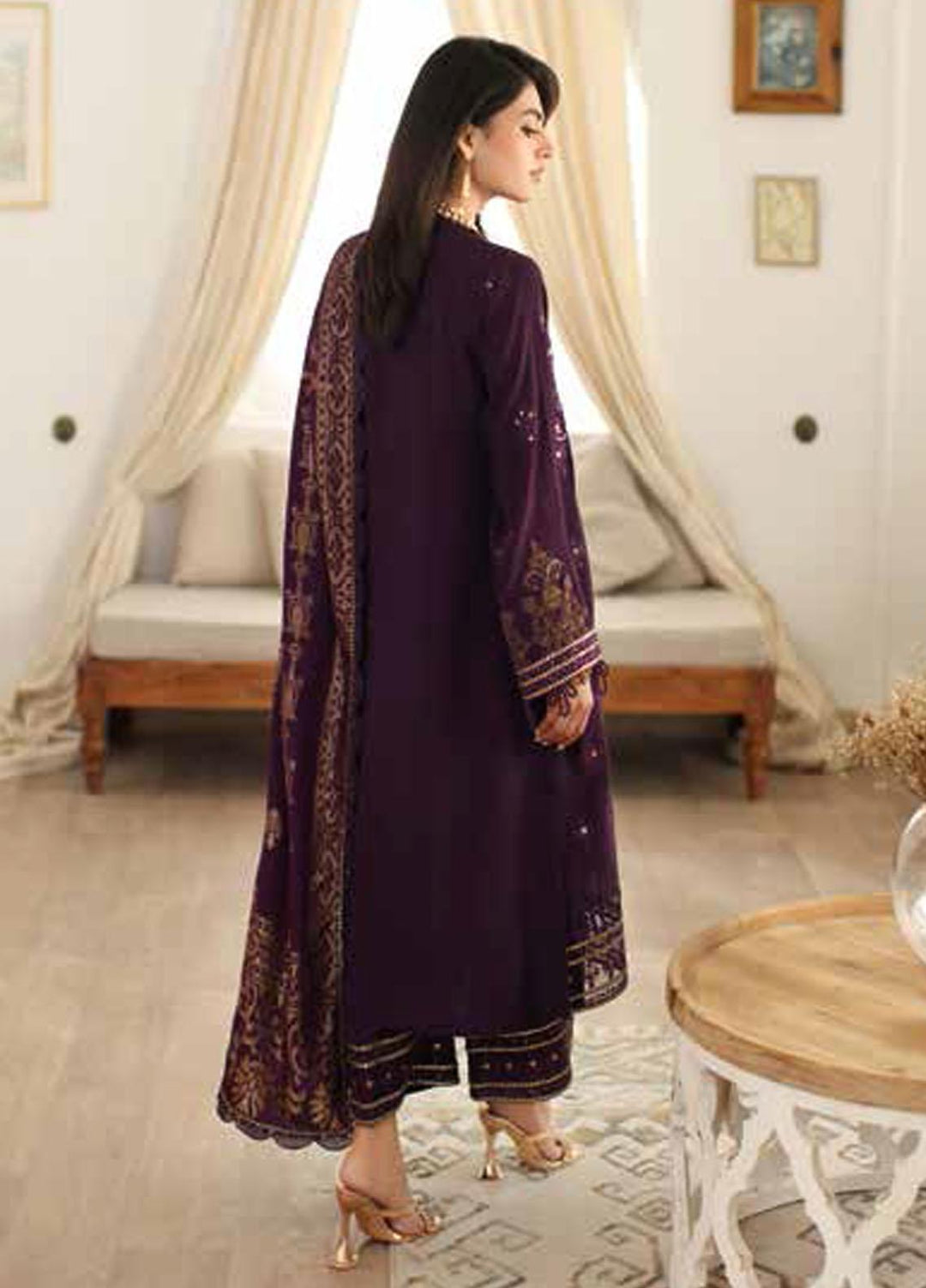 Miraas By Charizma Embroidered Staple Suits Unstitched 3 Piece CRZ23MS CM3-01 - Winter Collection