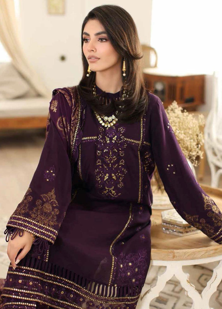 Miraas By Charizma Embroidered Staple Suits Unstitched 3 Piece CRZ23MS CM3-01 - Winter Collection