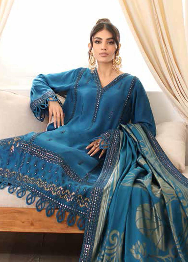 Miraas By Charizma Embroidered Staple Suits Unstitched 3 Piece CRZ23MS CM3-02 - Winter Collection