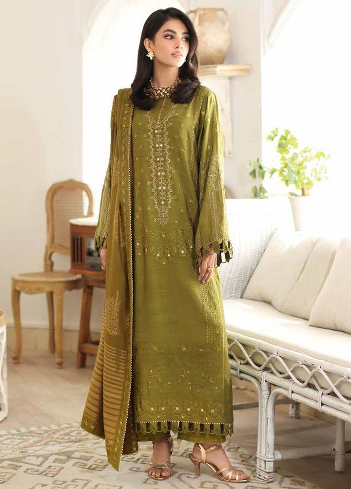 Miraas By Charizma Embroidered Staple Suits Unstitched 3 Piece CRZ23MS CM3-03 - Winter Collection