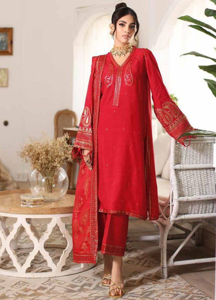 Miraas By Charizma Embroidered Staple Suits Unstitched 3 Piece CRZ23MS CM3-06 - Winter Collection