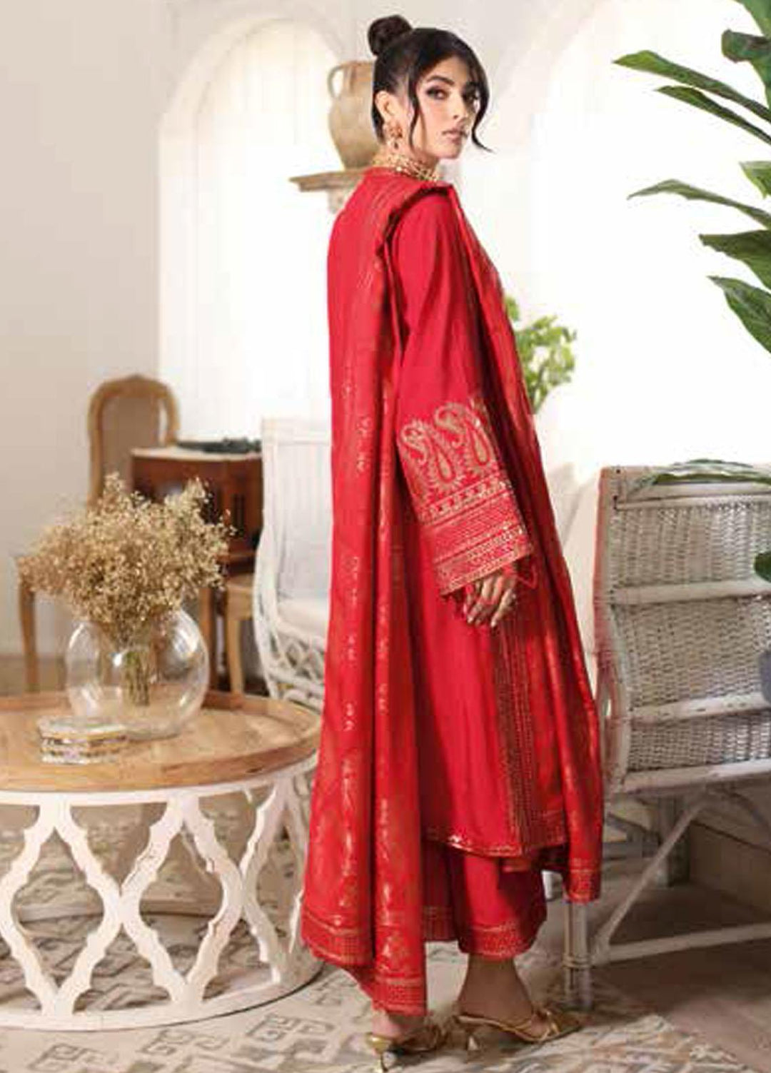 Miraas By Charizma Embroidered Staple Suits Unstitched 3 Piece CRZ23MS CM3-06 - Winter Collection