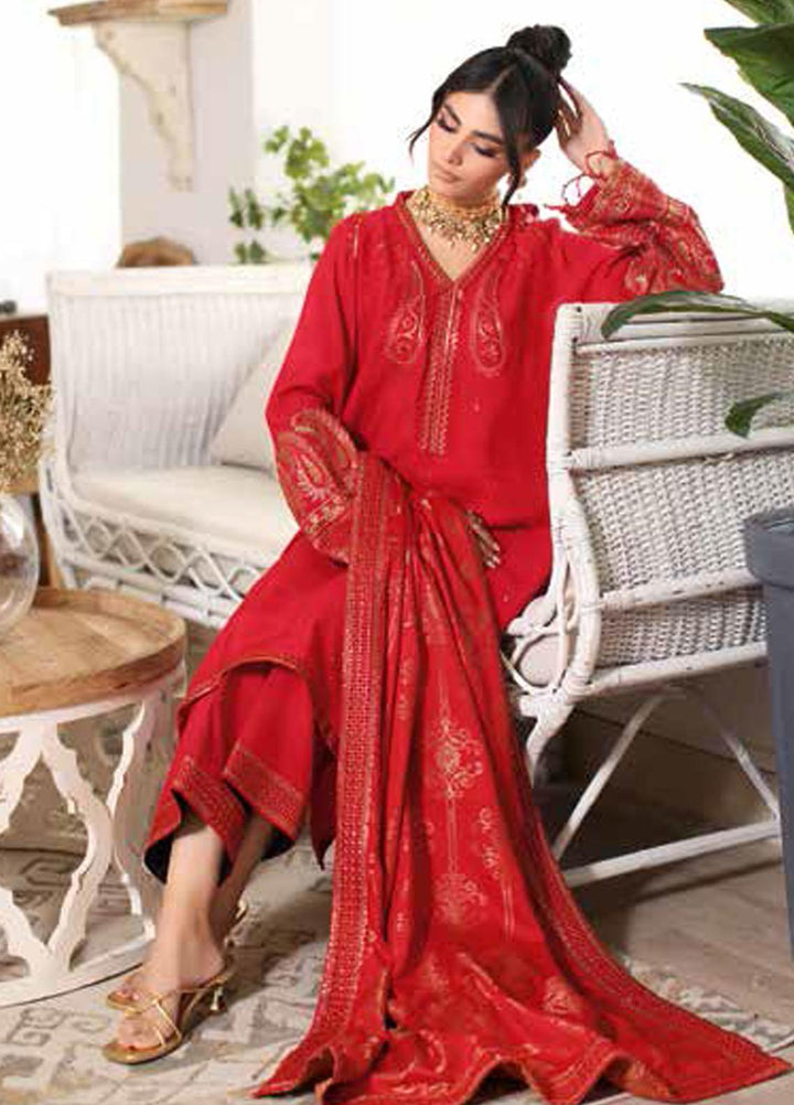 Miraas By Charizma Embroidered Staple Suits Unstitched 3 Piece CRZ23MS CM3-06 - Winter Collection
