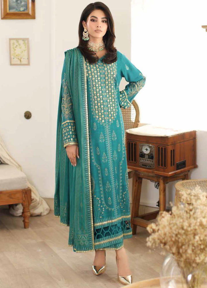 Miraas By Charizma Embroidered Staple Suits Unstitched 3 Piece CRZ23MS CM3-07 - Winter Collection