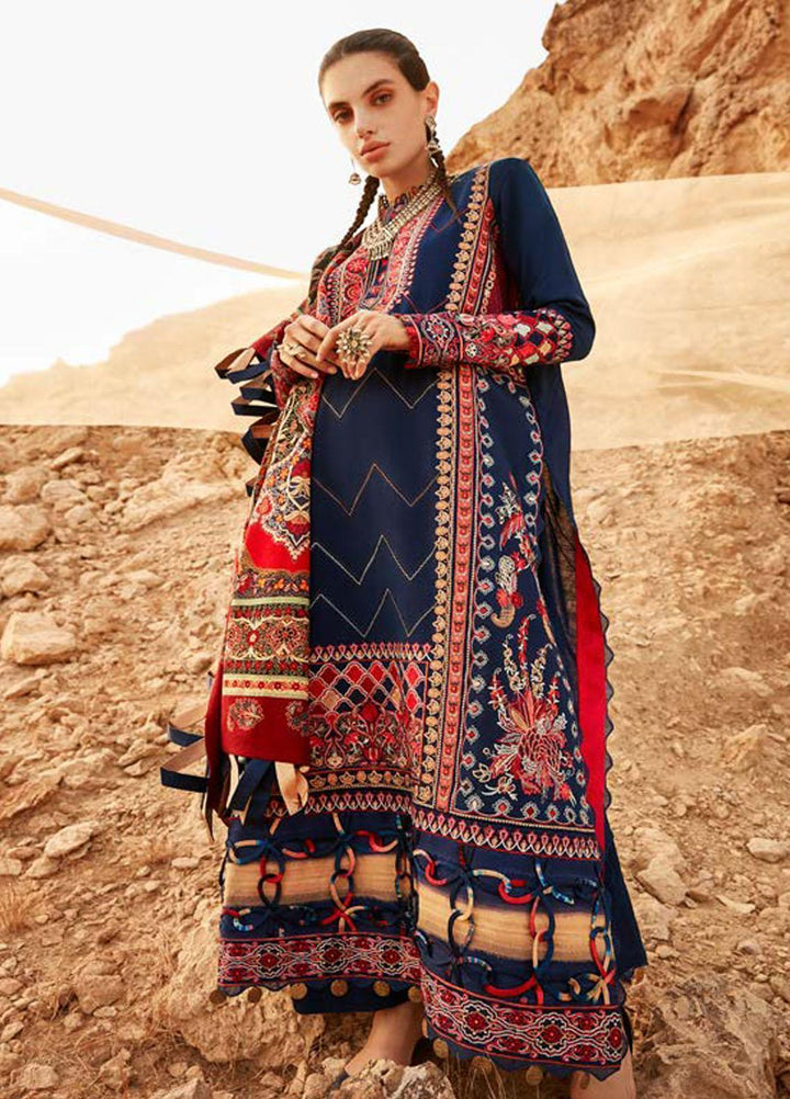 Mirage By Elan Embroidered Slub Khaddar Suits Unstitched 3 Piece EL22M EW21-01 HERA - Winter Collection