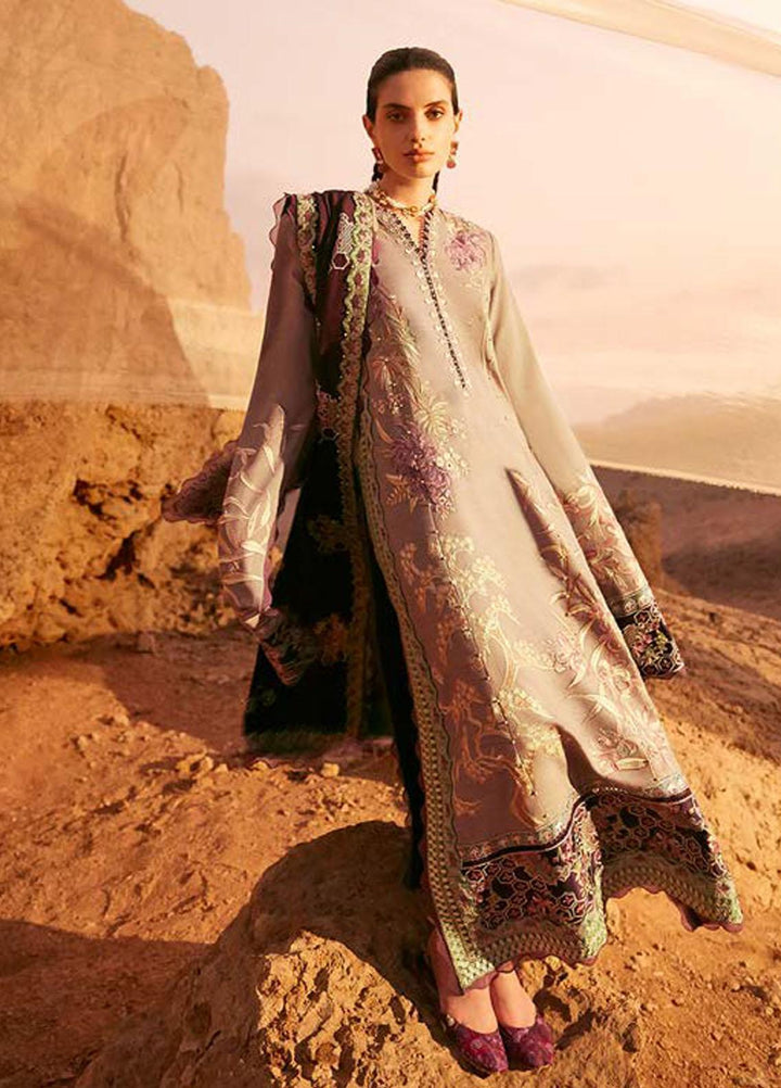 Mirage By Elan Embroidered Slub Khaddar Suits Unstitched 3 Piece EL22M EW21-05 CYNARA - Winter Collection