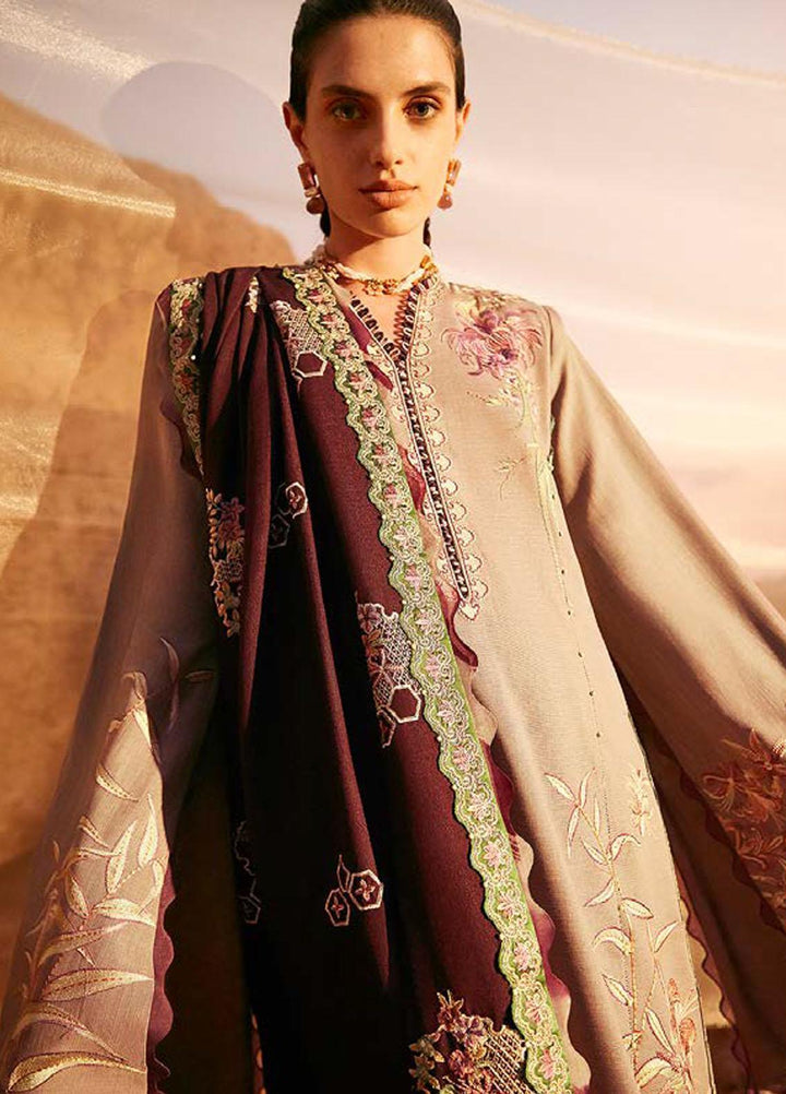 Mirage By Elan Embroidered Slub Khaddar Suits Unstitched 3 Piece EL22M EW21-05 CYNARA - Winter Collection