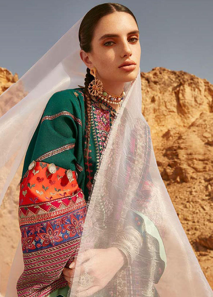 Mirage By Elan Embroidered Slub Khaddar Suits Unstitched 3 Piece EL22M EW21-06 THALIA - Winter Collection