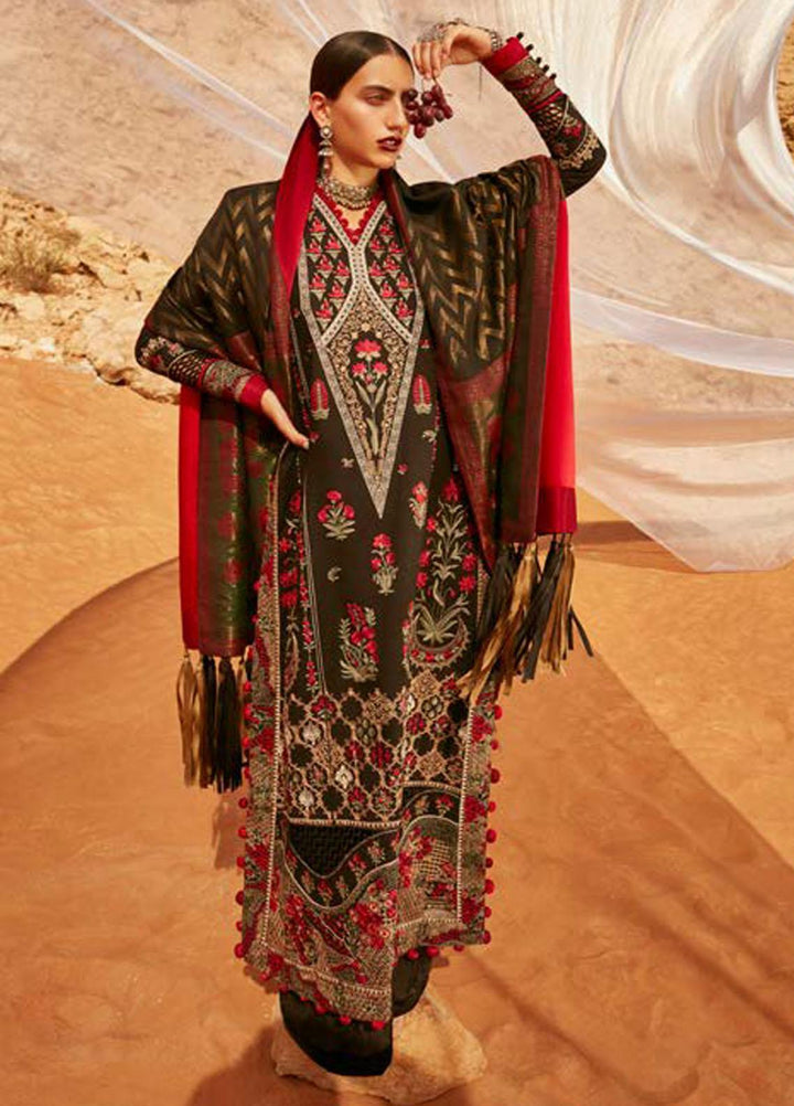 Mirage By Elan Embroidered Slub Khaddar Suits Unstitched 3 Piece EL22M EW21-07 MEDEA - Winter Collection