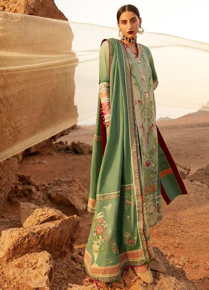 Mirage By Elan Embroidered Slub Khaddar Suits Unstitched 3 Piece EL22M EW21-10 CORA - Winter Collection